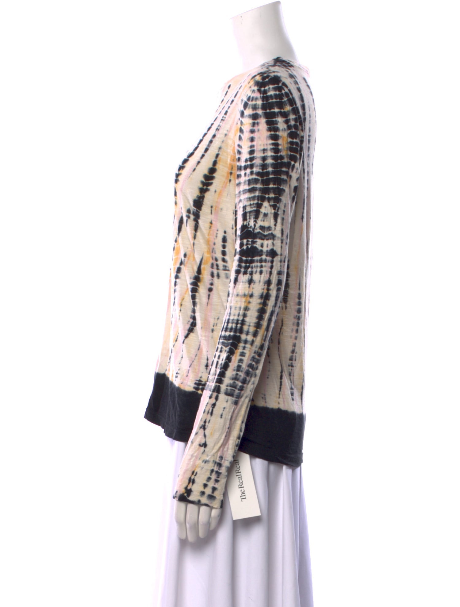 Proenza Schouler Tie-Dye Print Scoop Neck Top