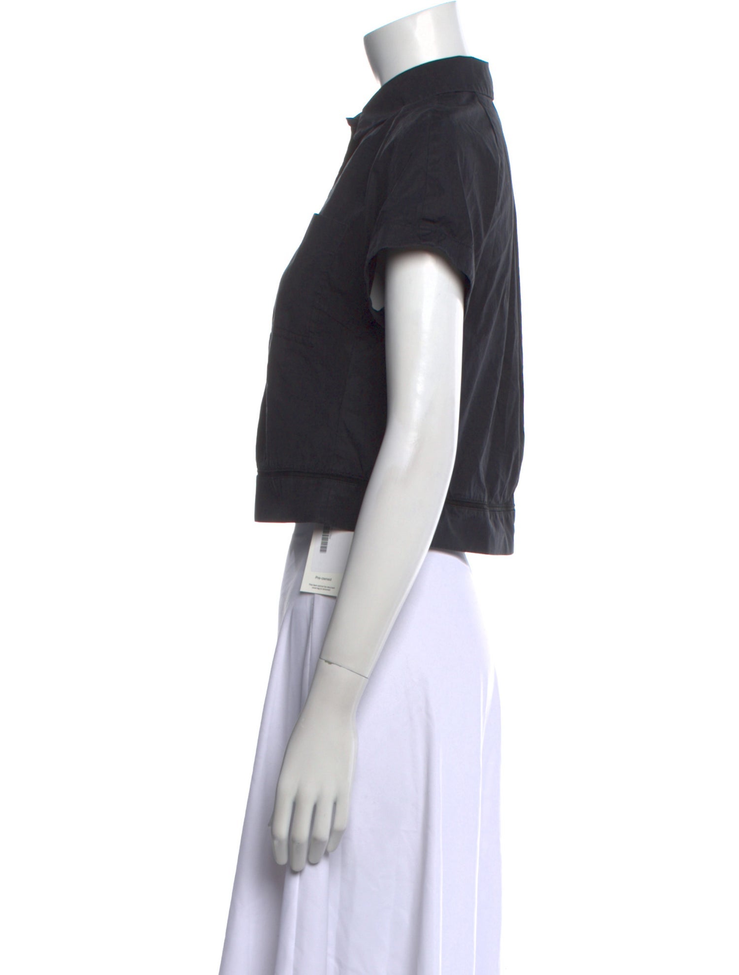 Proenza Schouler Short Sleeve Crop Top