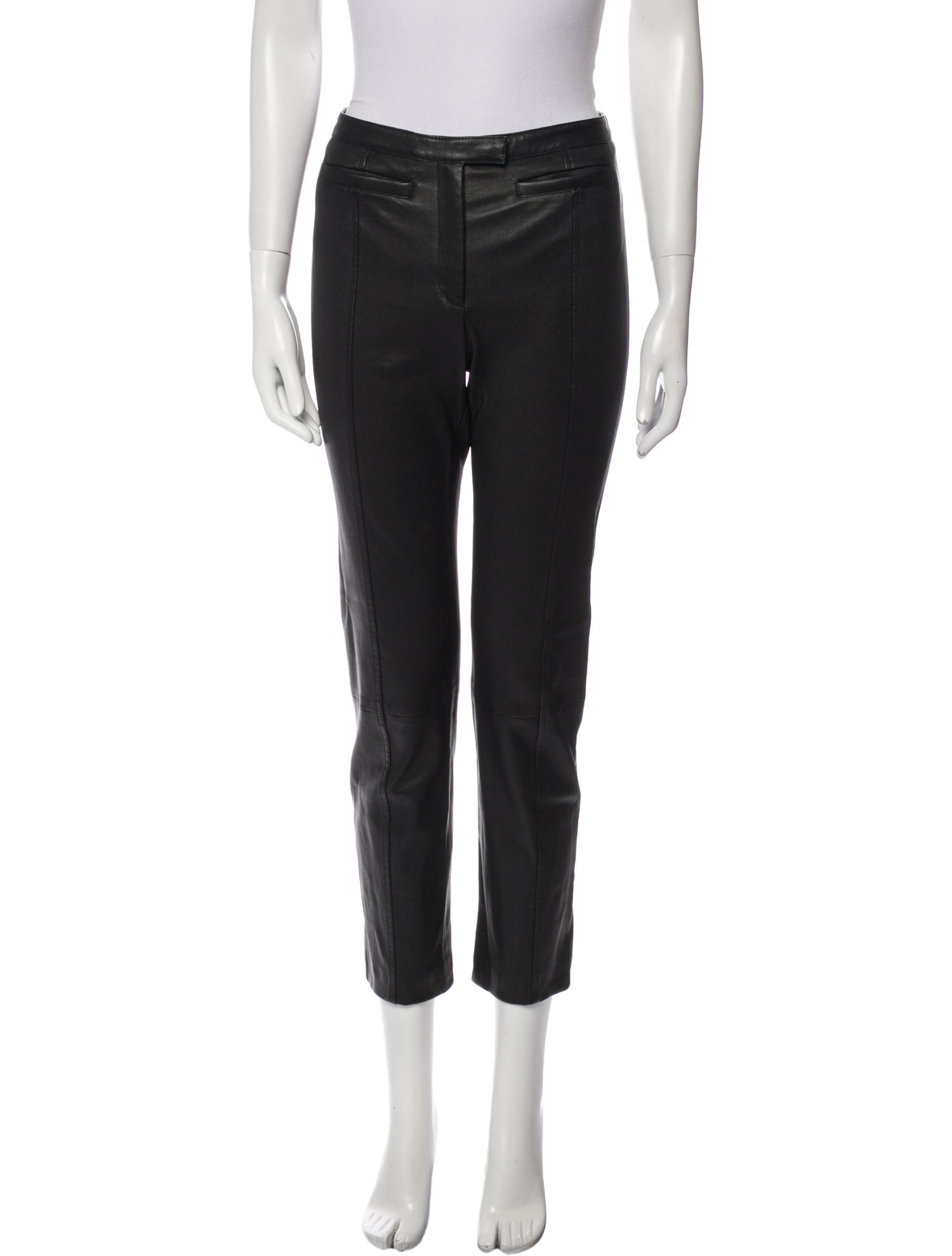 Proenza Schouler Lambskin Straight Leg Pants