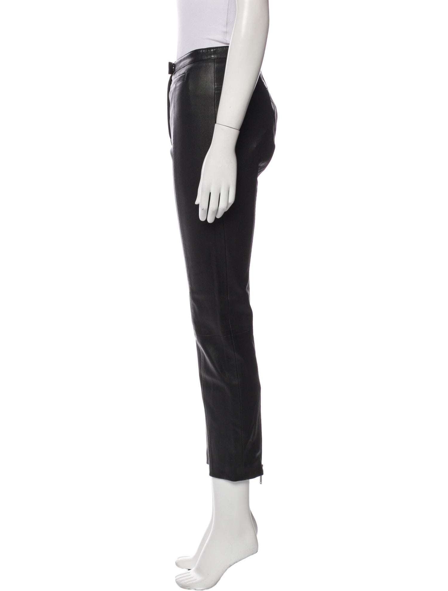 Proenza Schouler Lambskin Straight Leg Pants