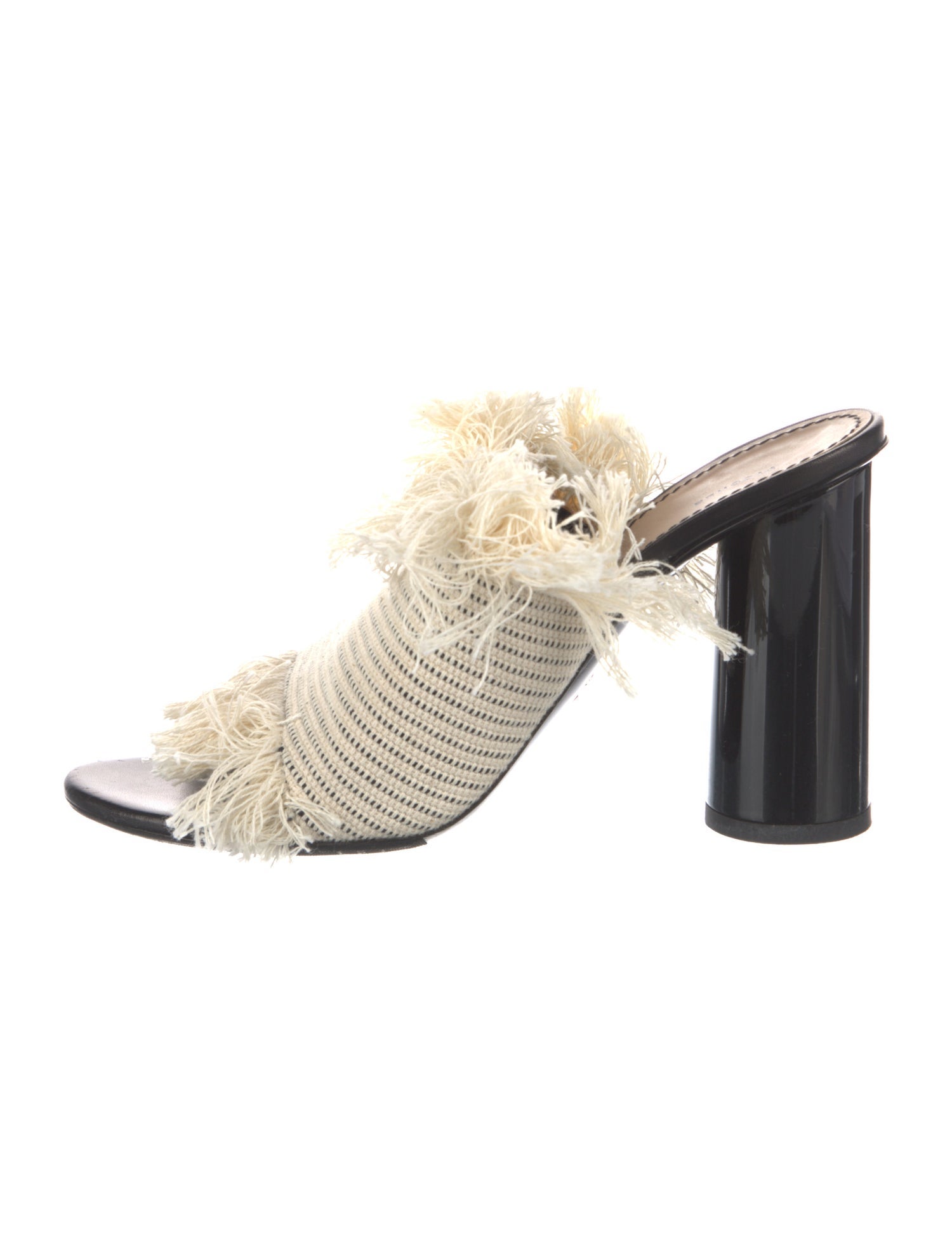 Proenza Schouler Canvas Fringe Trim Accent Slides