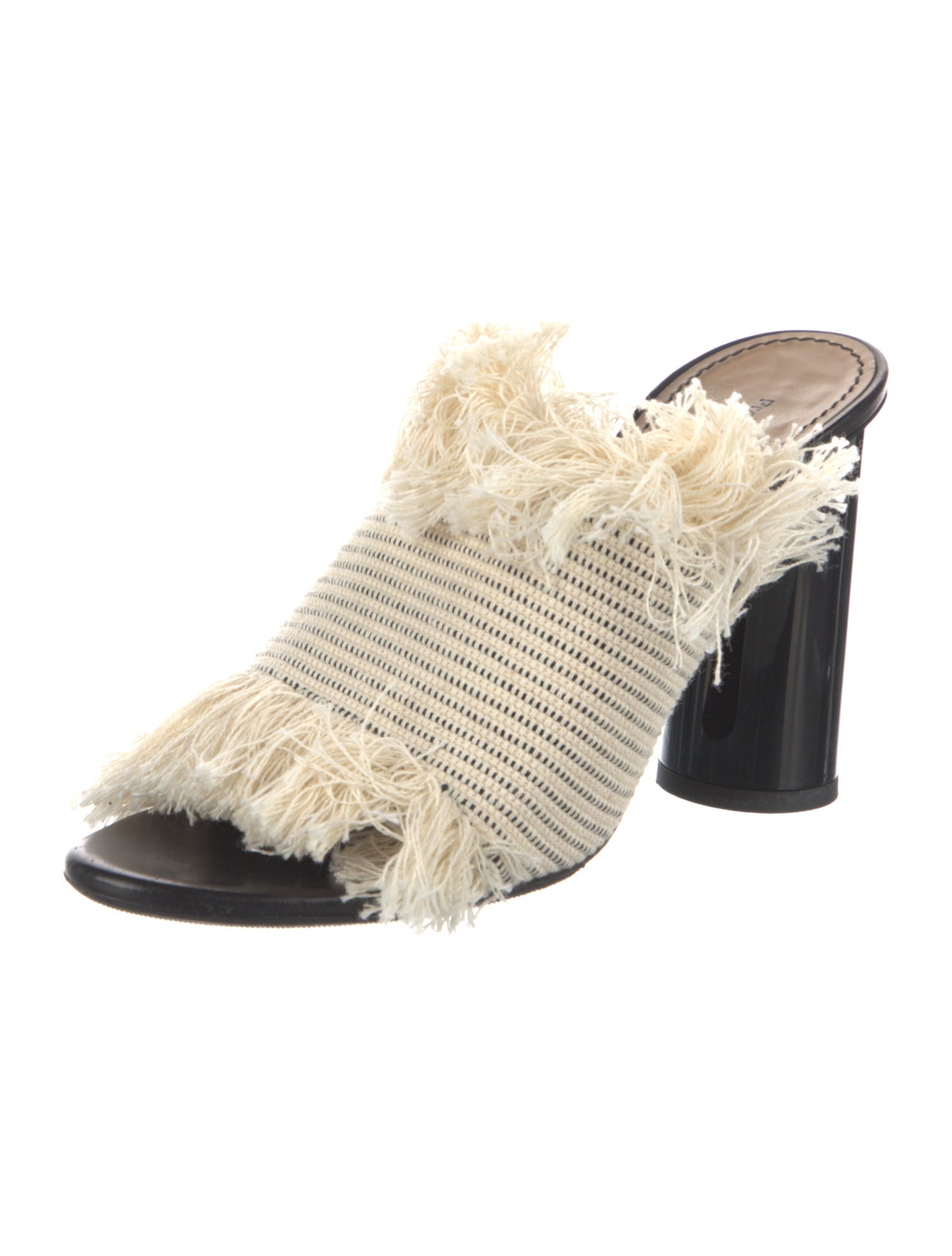 Proenza Schouler Canvas Fringe Trim Accent Slides