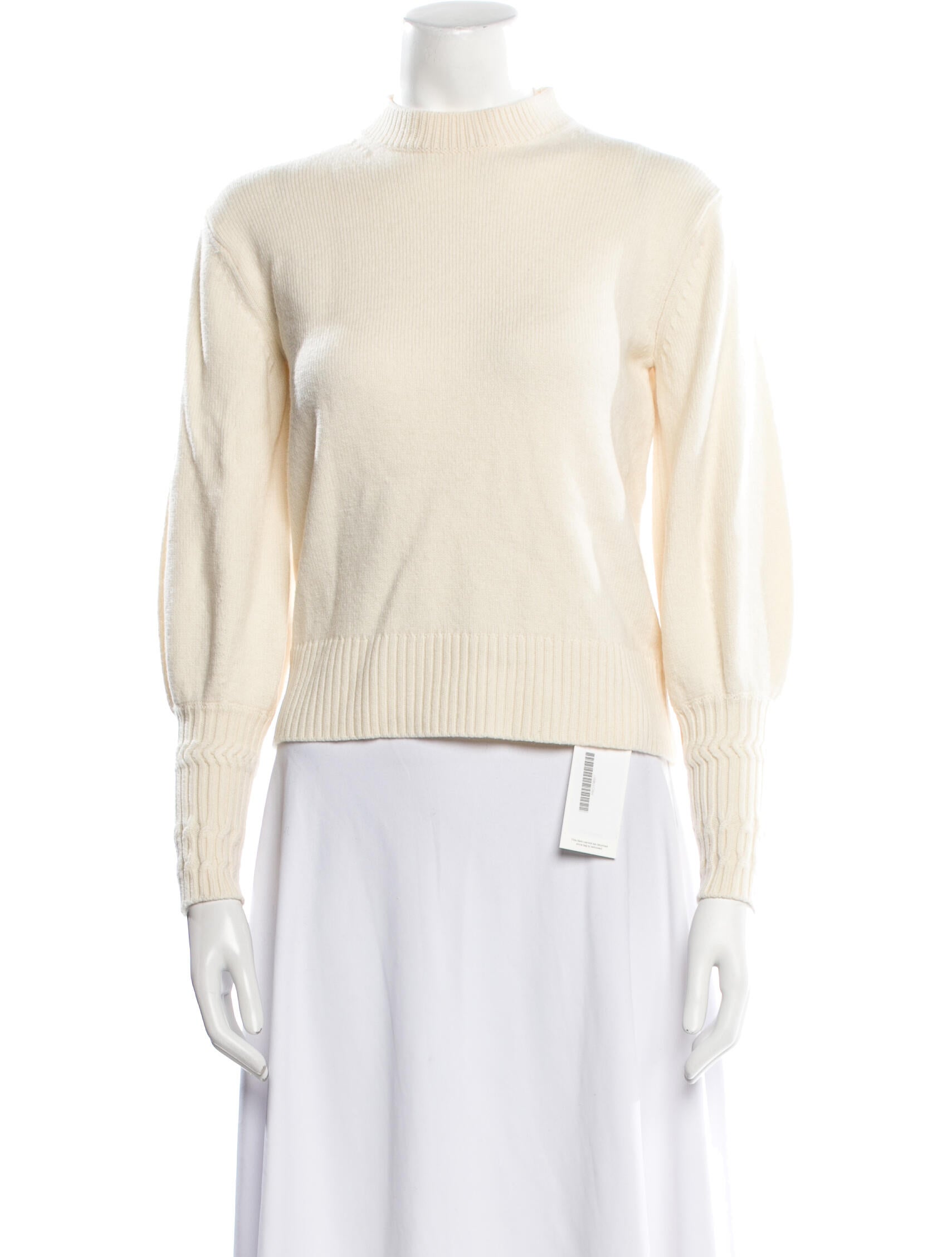 Proenza Schouler Merino Wool Mock Neck Sweater