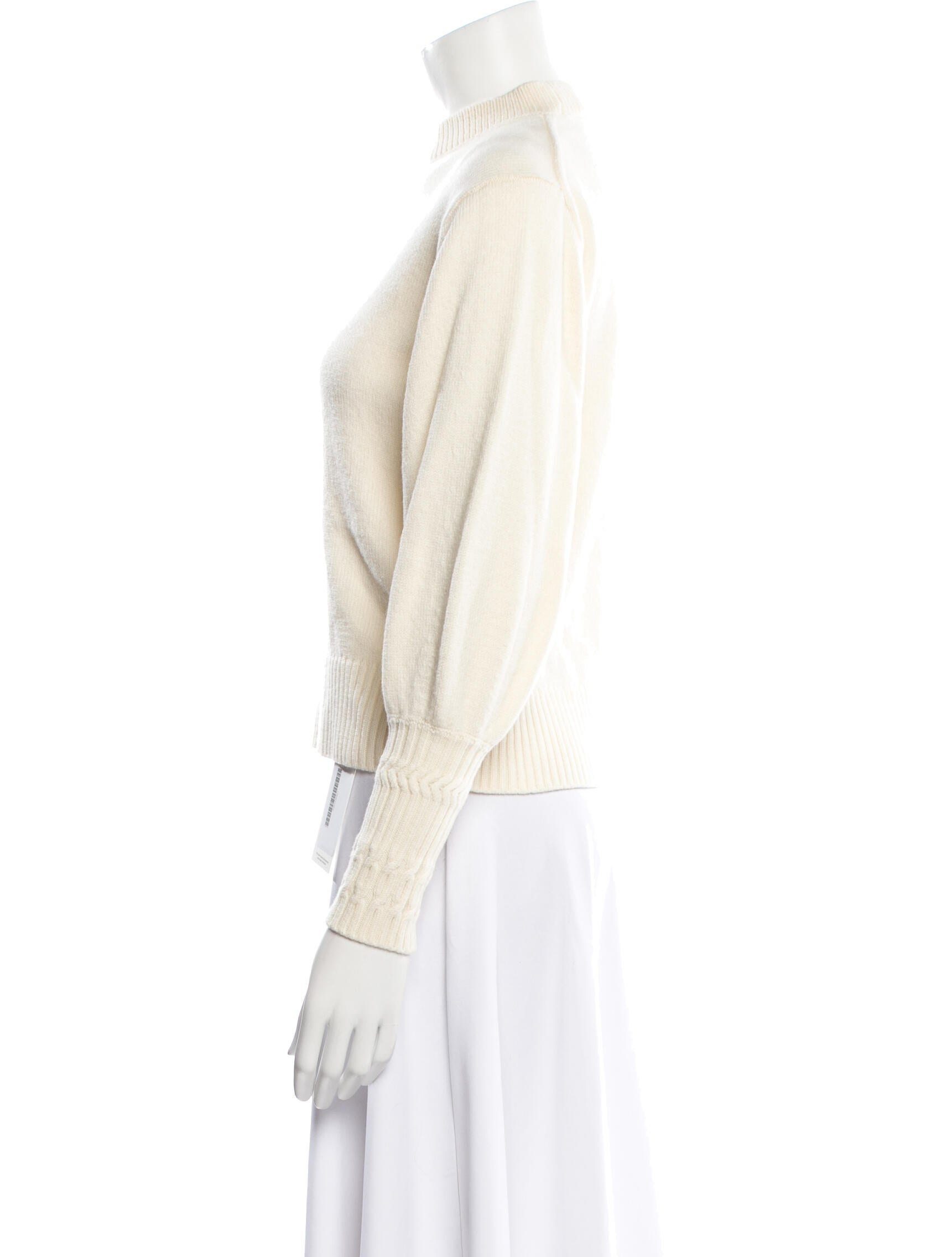 Proenza Schouler Merino Wool Mock Neck Sweater