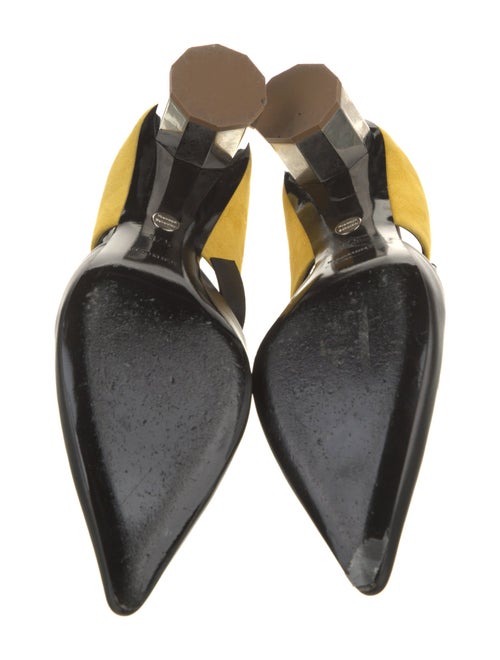 Proenza Schouler Leather Colorblock Pattern Mules