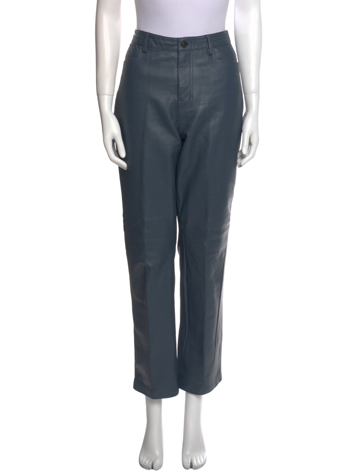 Proenza Schouler Eel Skin Straight Leg Pants