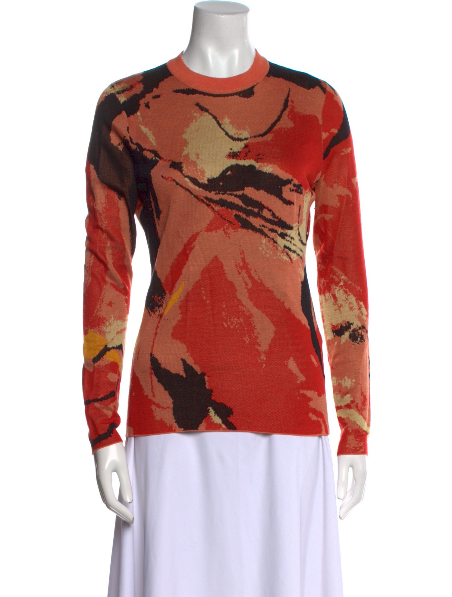 Proenza Schouler Silk Printed Sweater