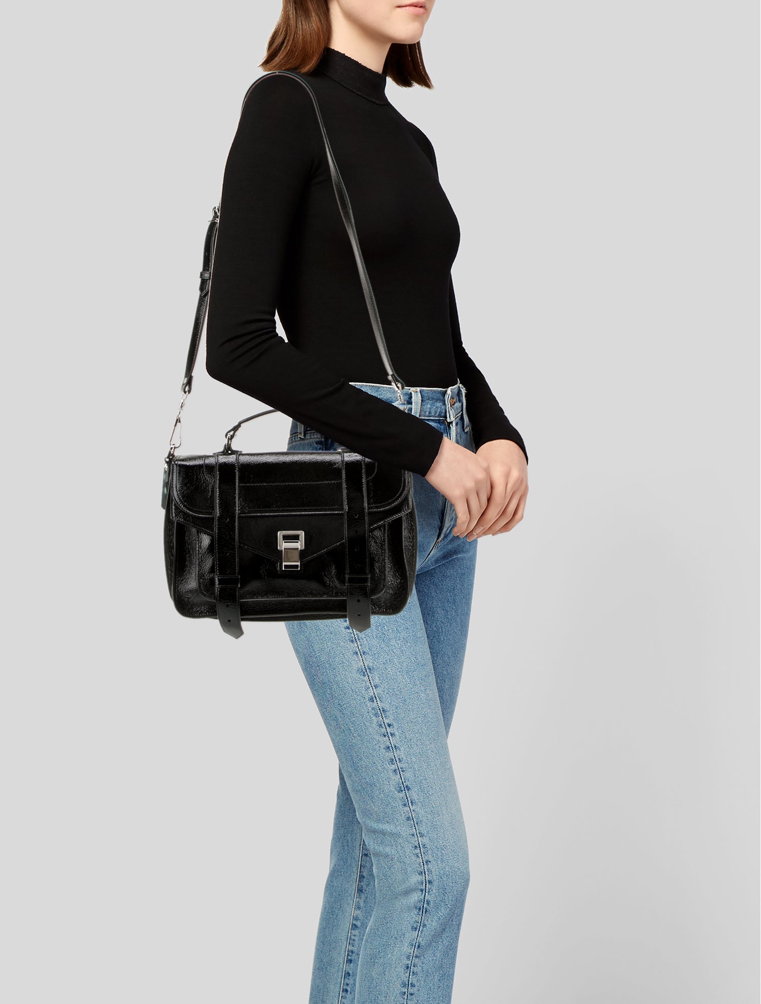 Proenza Schouler Patent Leather Shoulder Bag w/ Tags