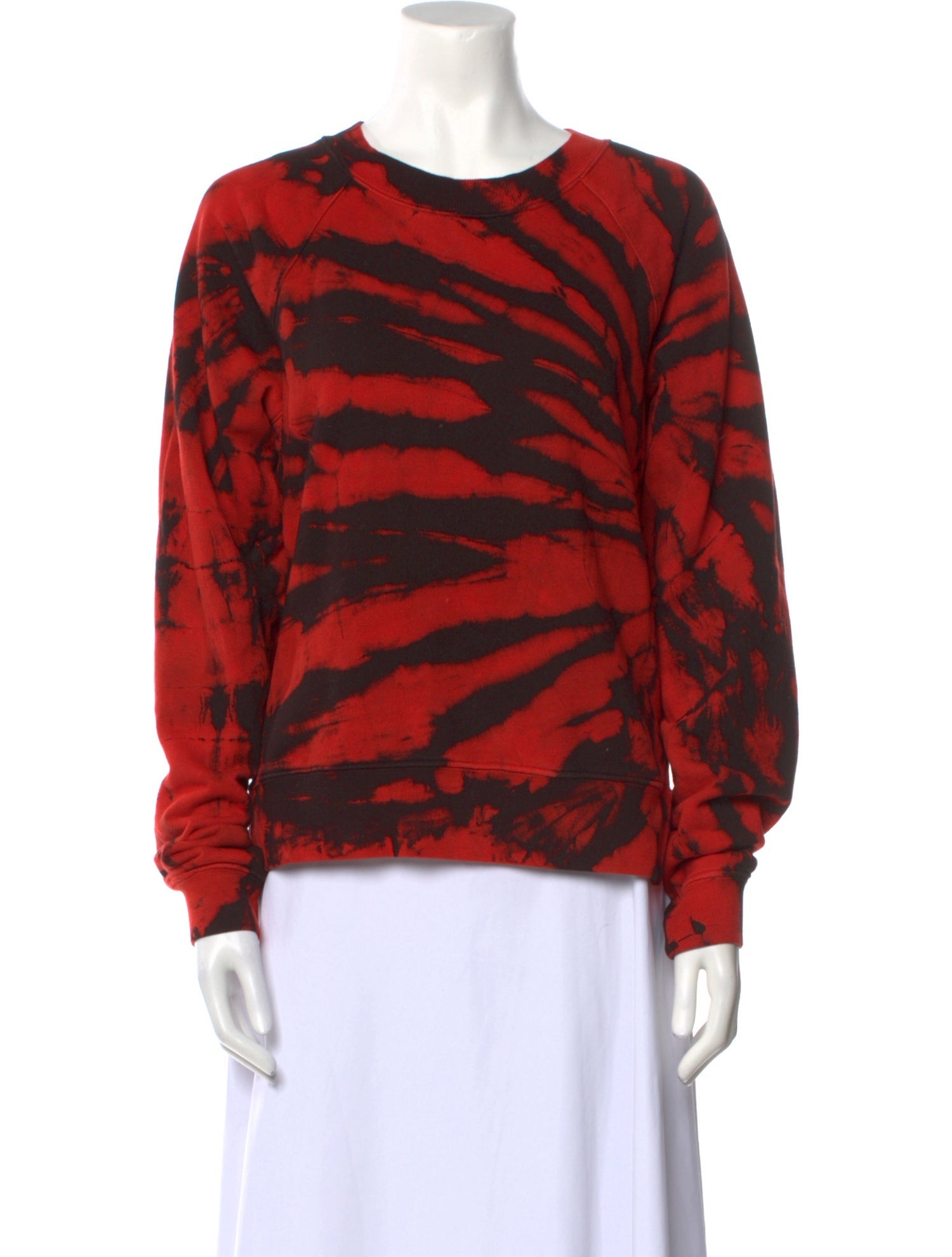 Proenza Schouler Tie-Dye Print Scoop Neck Sweatshirt