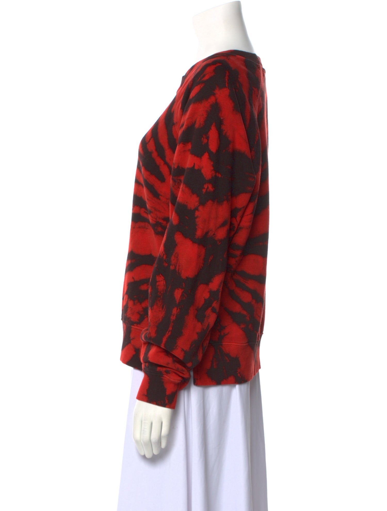 Proenza Schouler Tie-Dye Print Scoop Neck Sweatshirt