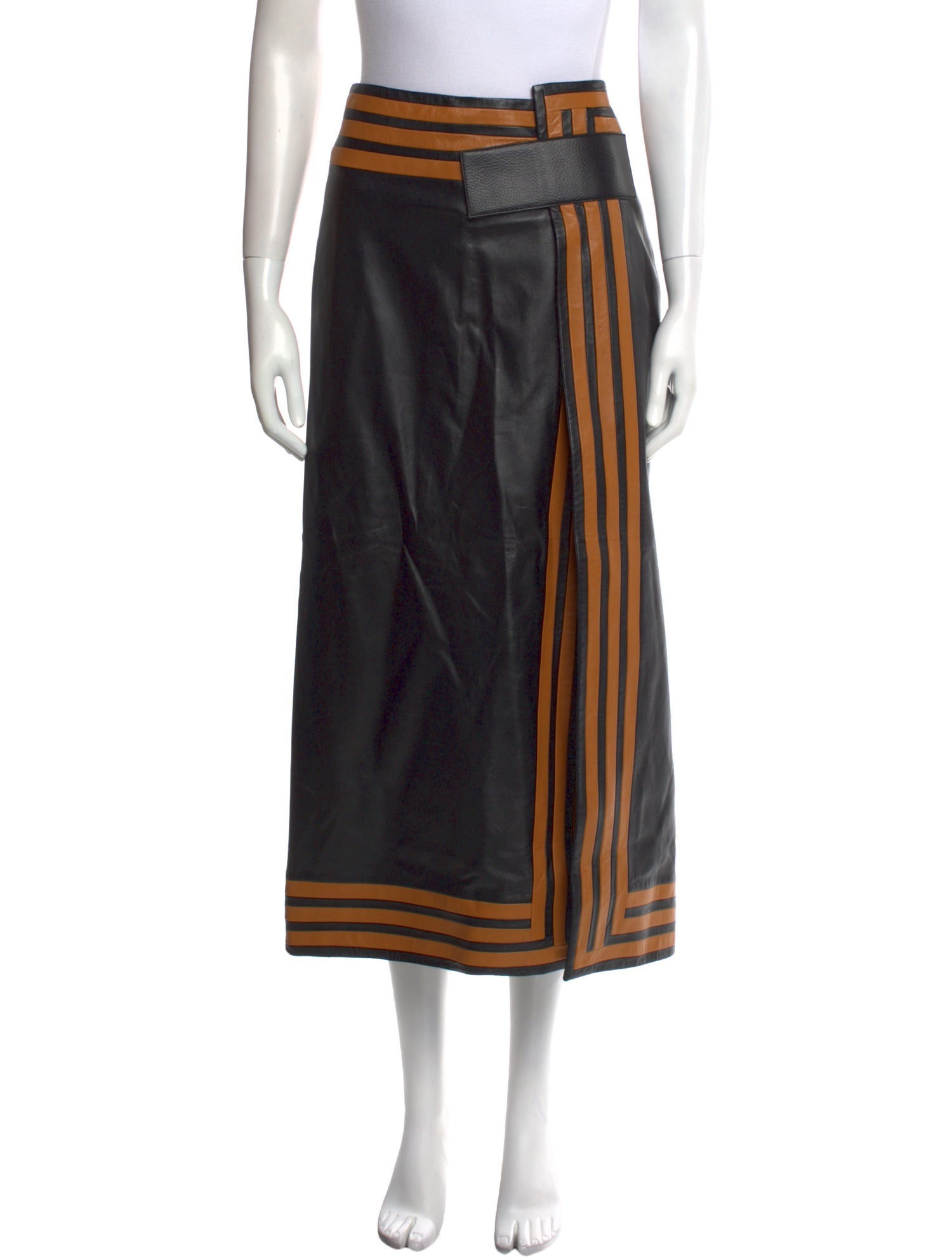 Proenza Schouler Lambskin Midi Length Skirt