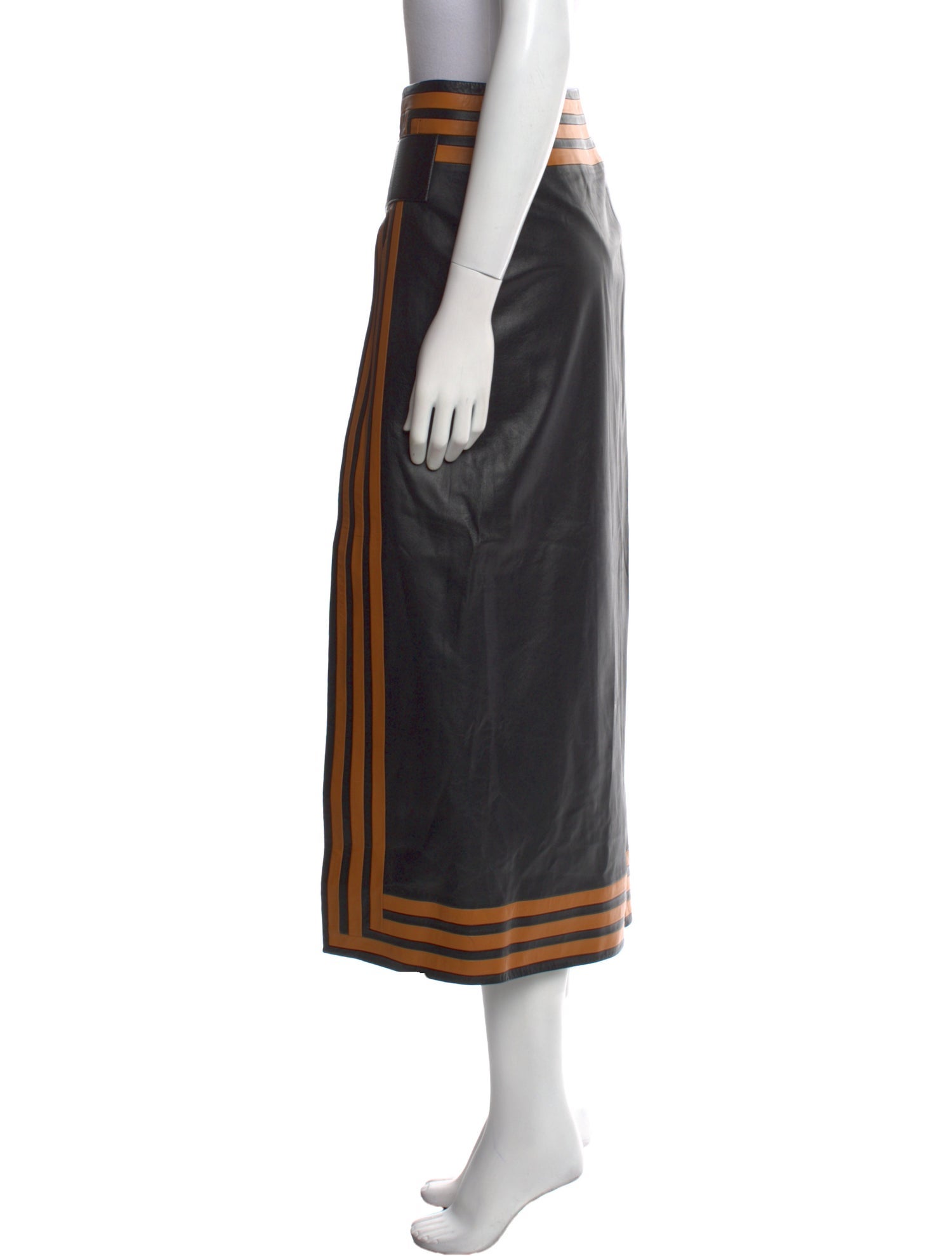 Proenza Schouler Lambskin Midi Length Skirt