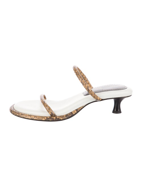 Proenza Schouler Leather Animal Print Slides