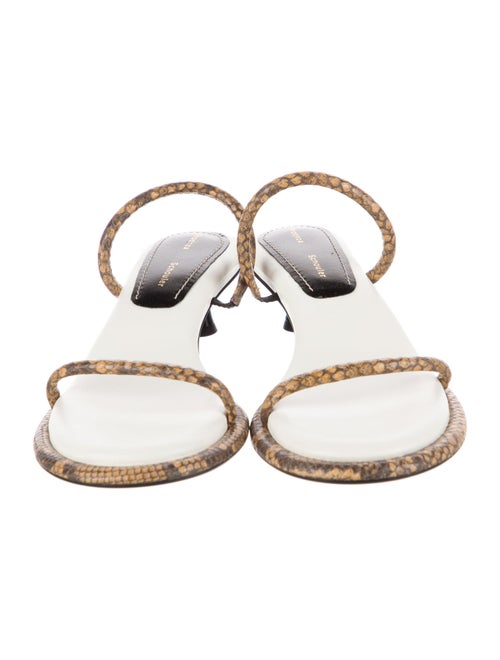 Proenza Schouler Leather Animal Print Slides