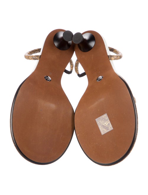 Proenza Schouler Leather Animal Print Slides