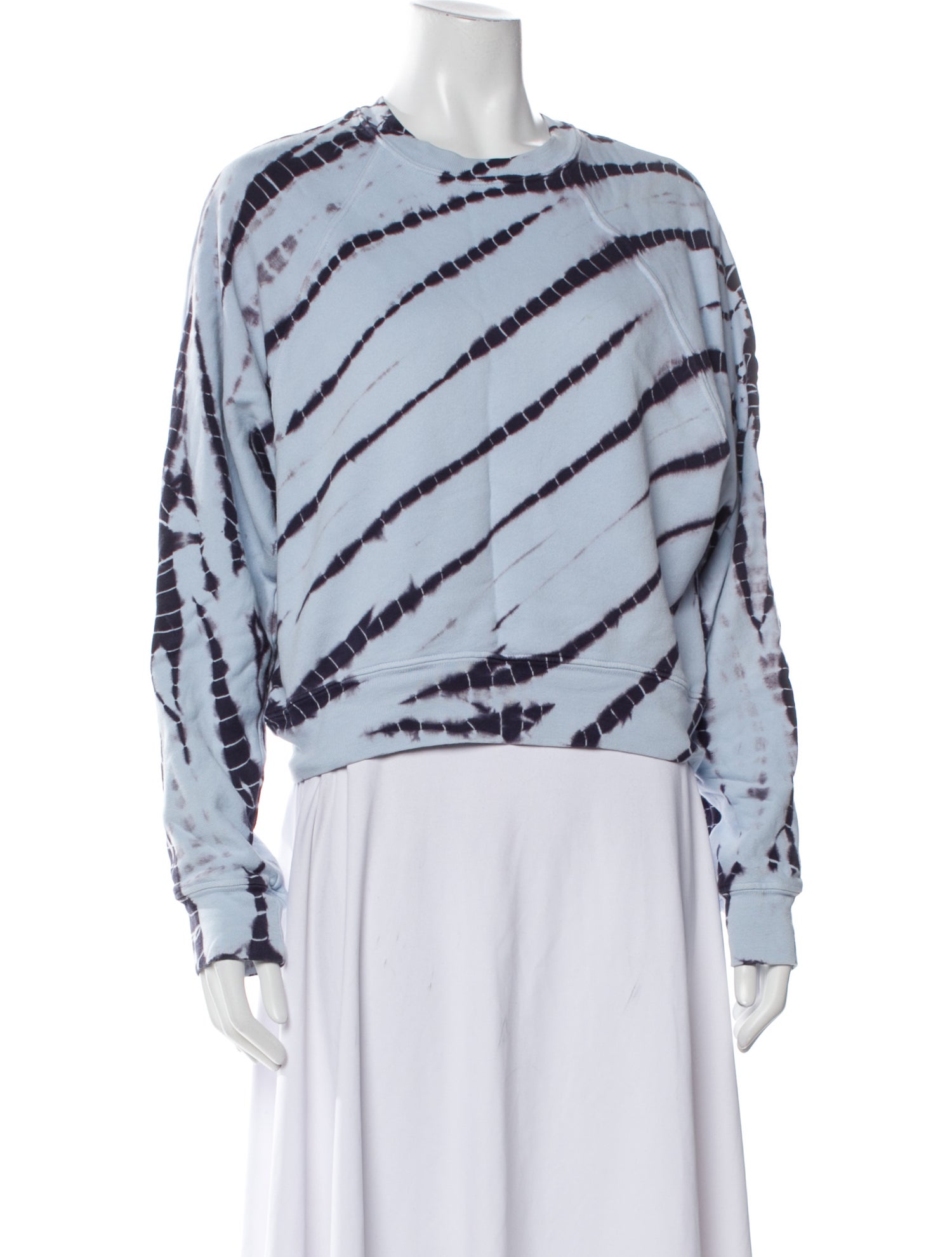 Proenza Schouler Tie-Dye Print Crew Neck Sweatshirt