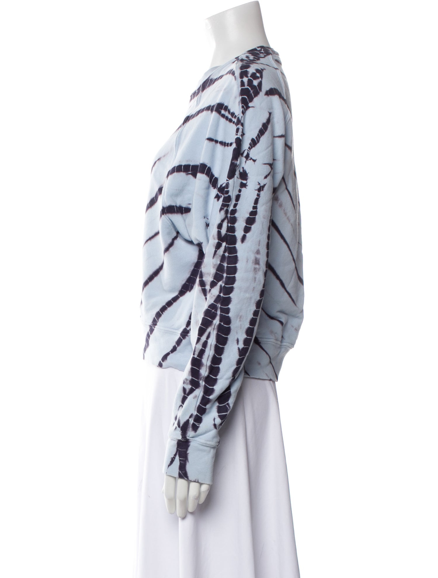 Proenza Schouler Tie-Dye Print Crew Neck Sweatshirt