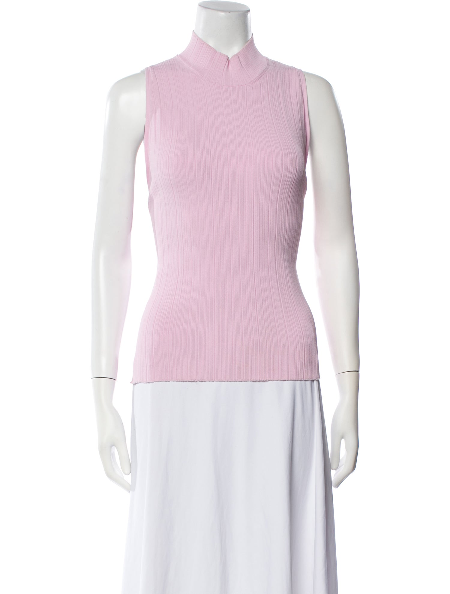 Proenza Schouler Mock Neck Sleeveless Top