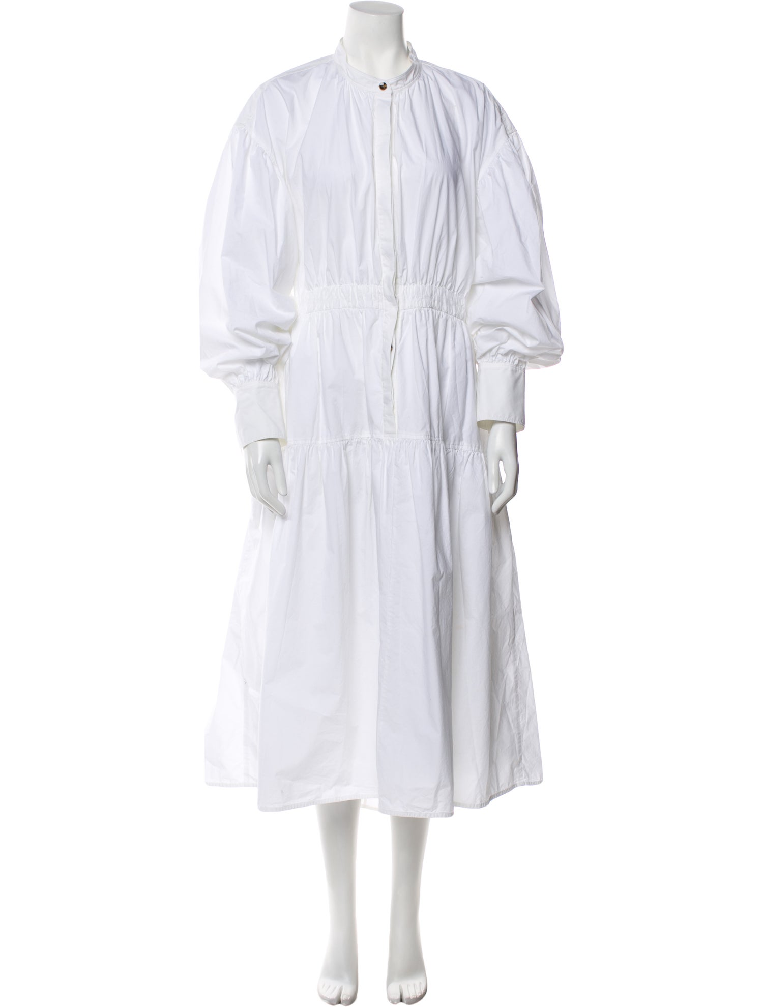 Proenza Schouler Mock Neck Long Dress