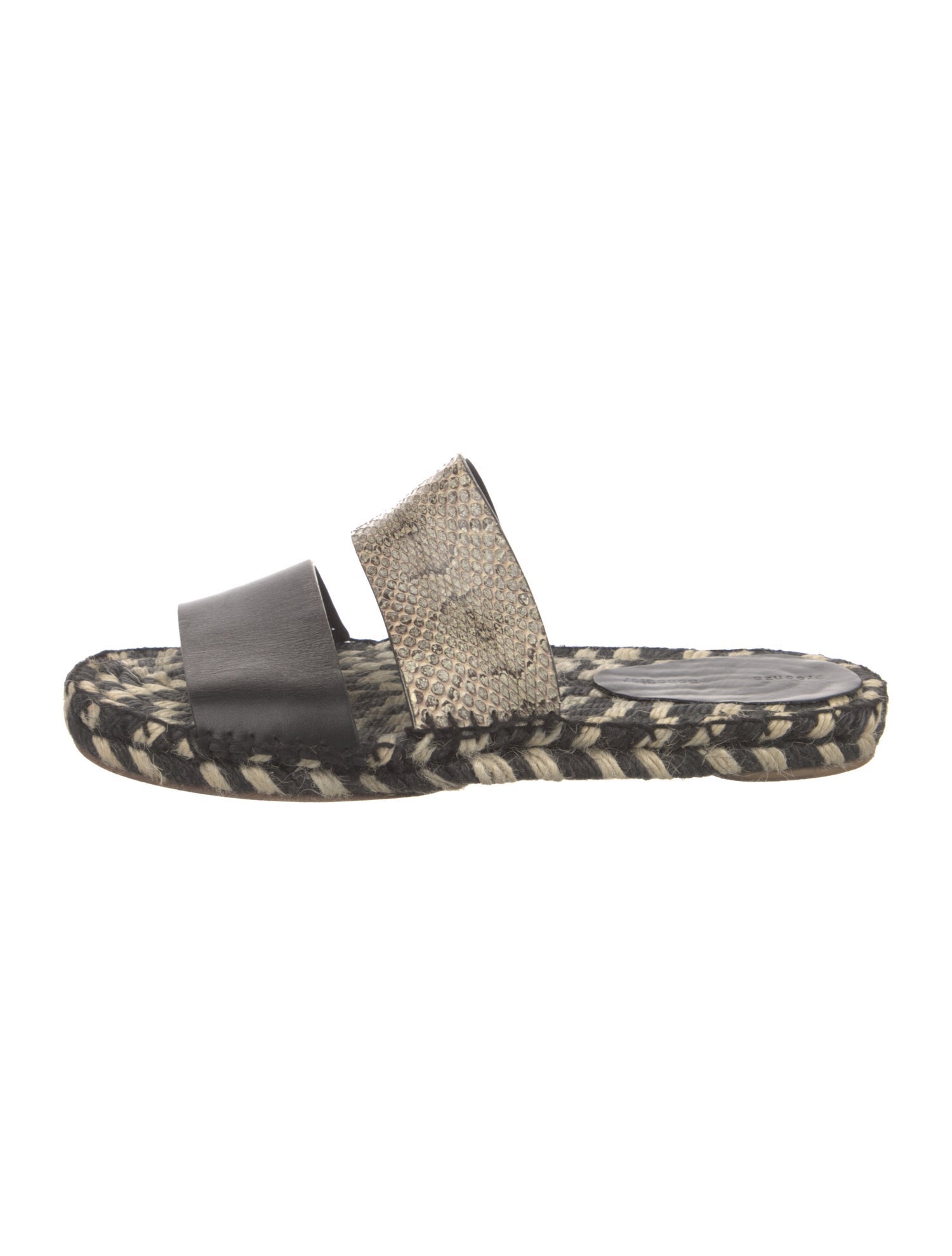 Proenza Schouler Leather Printed Slides