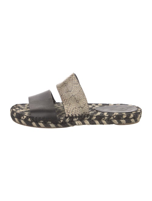 Proenza Schouler Leather Printed Slides