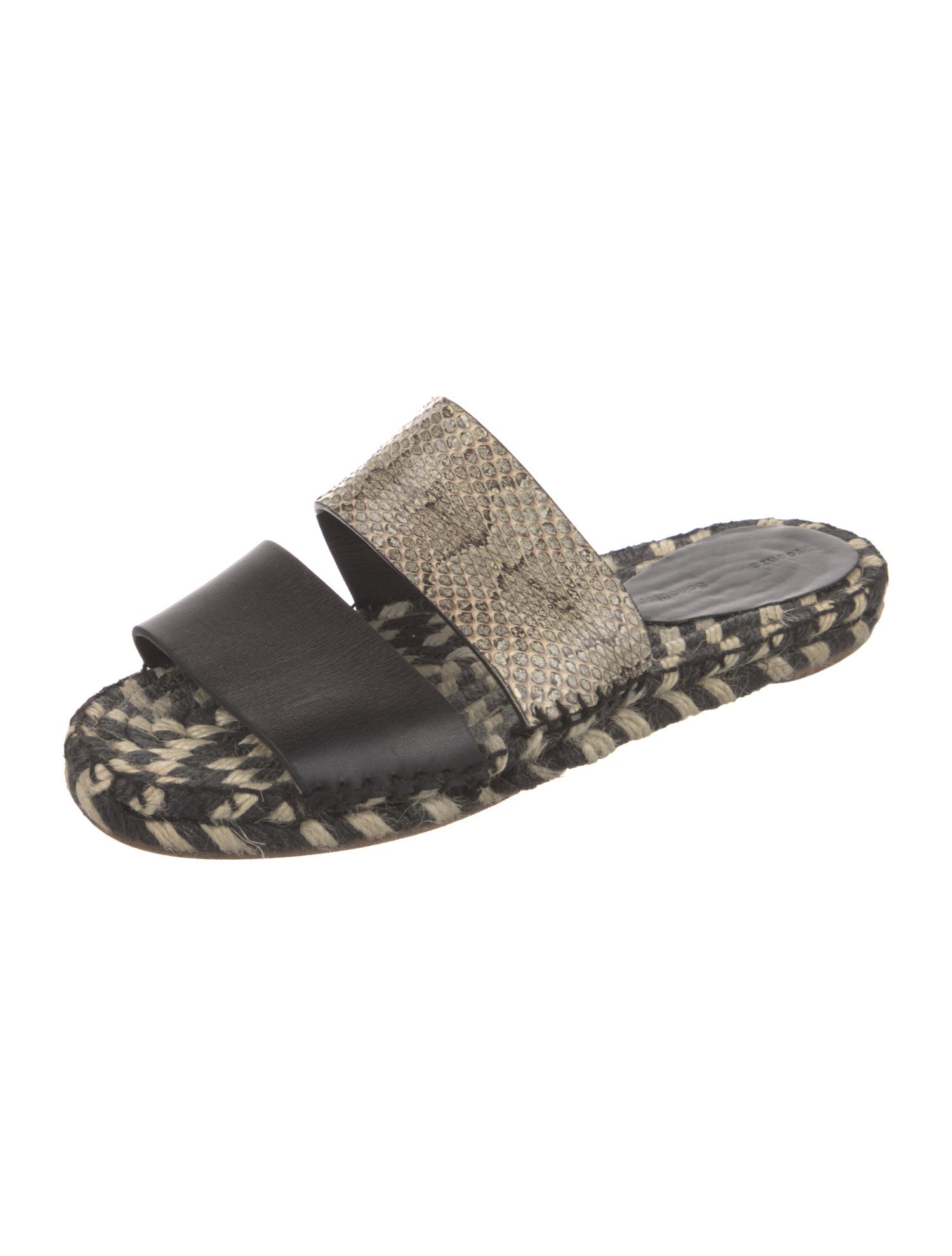 Proenza Schouler Leather Printed Slides
