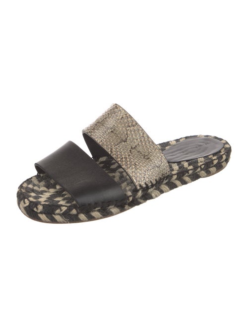 Proenza Schouler Leather Printed Slides