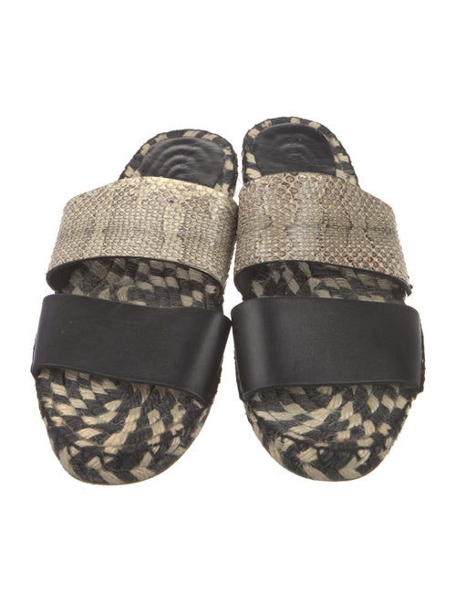 Proenza Schouler Leather Printed Slides