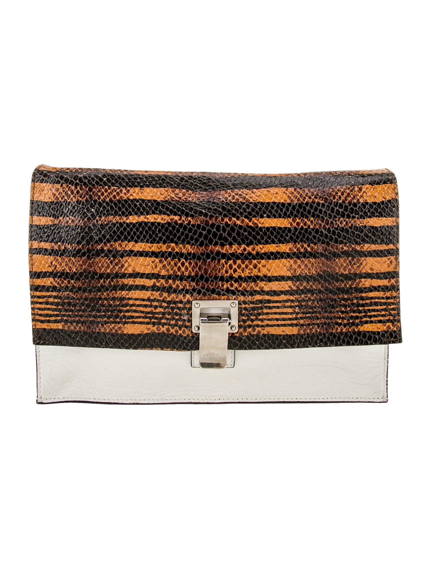 Proenza Schouler Embossed Leather Clutch