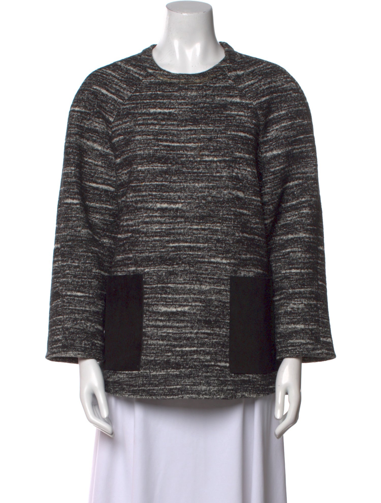 Proenza Schouler Crew Neck Three-Quarter Sleeve Sweatshirt