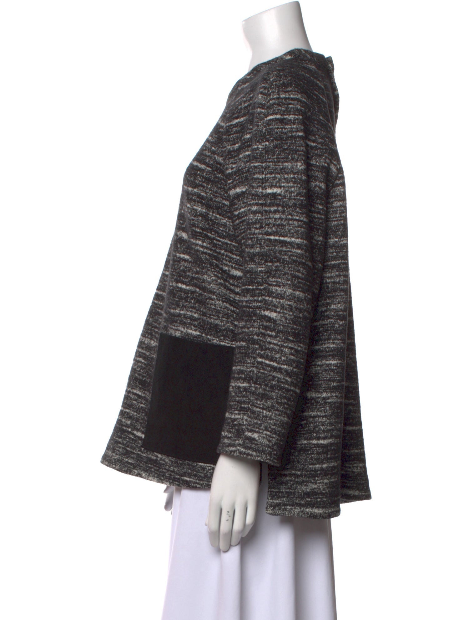 Proenza Schouler Crew Neck Three-Quarter Sleeve Sweatshirt