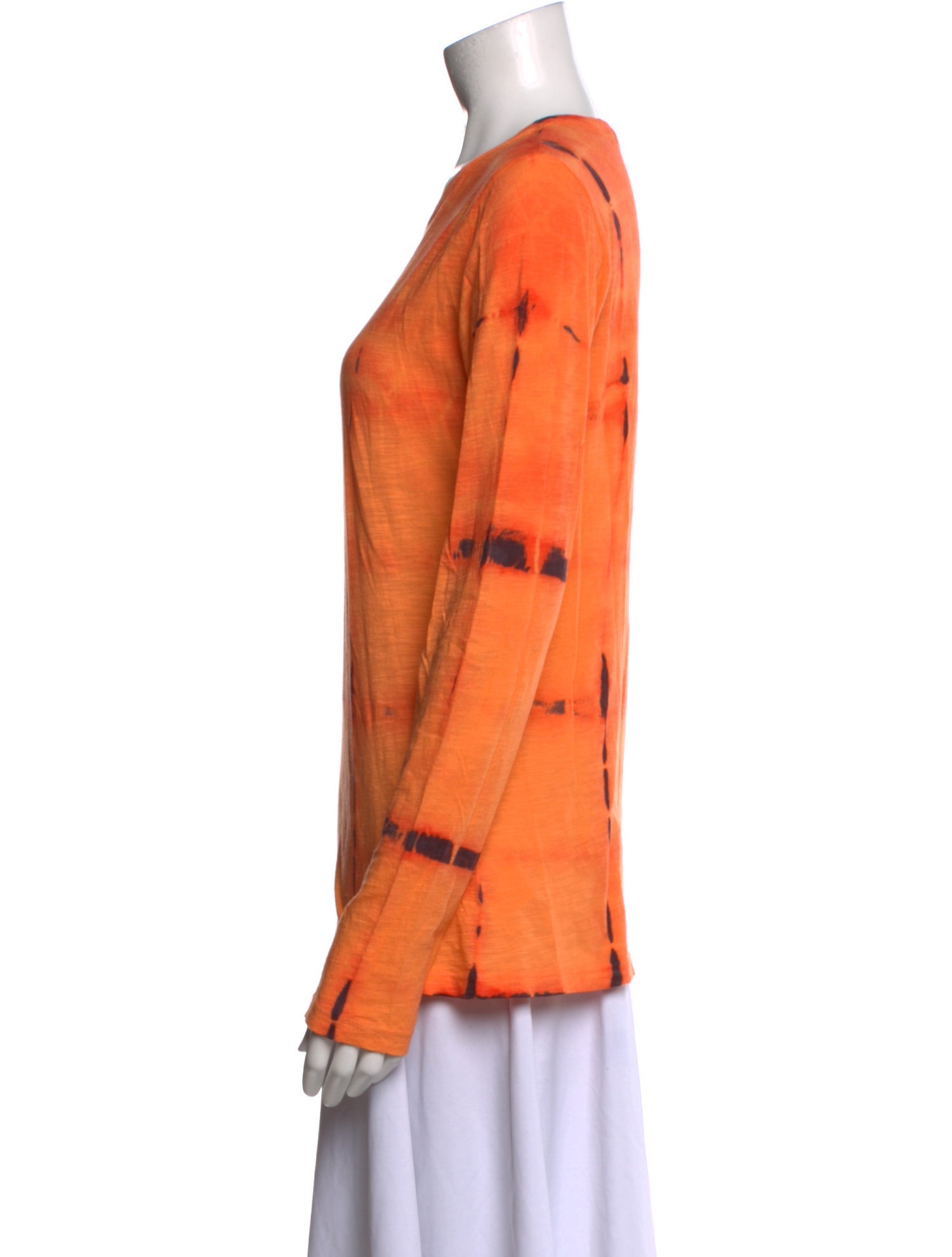 Proenza Schouler Crew Neck Long Sleeve Button-Up Top