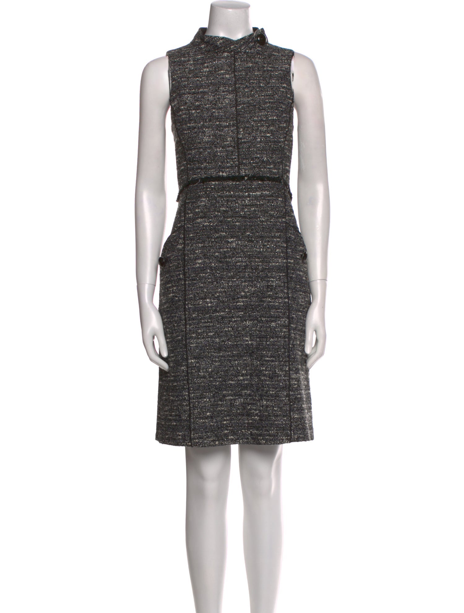 Proenza Schouler Mock Neck Mini Dress