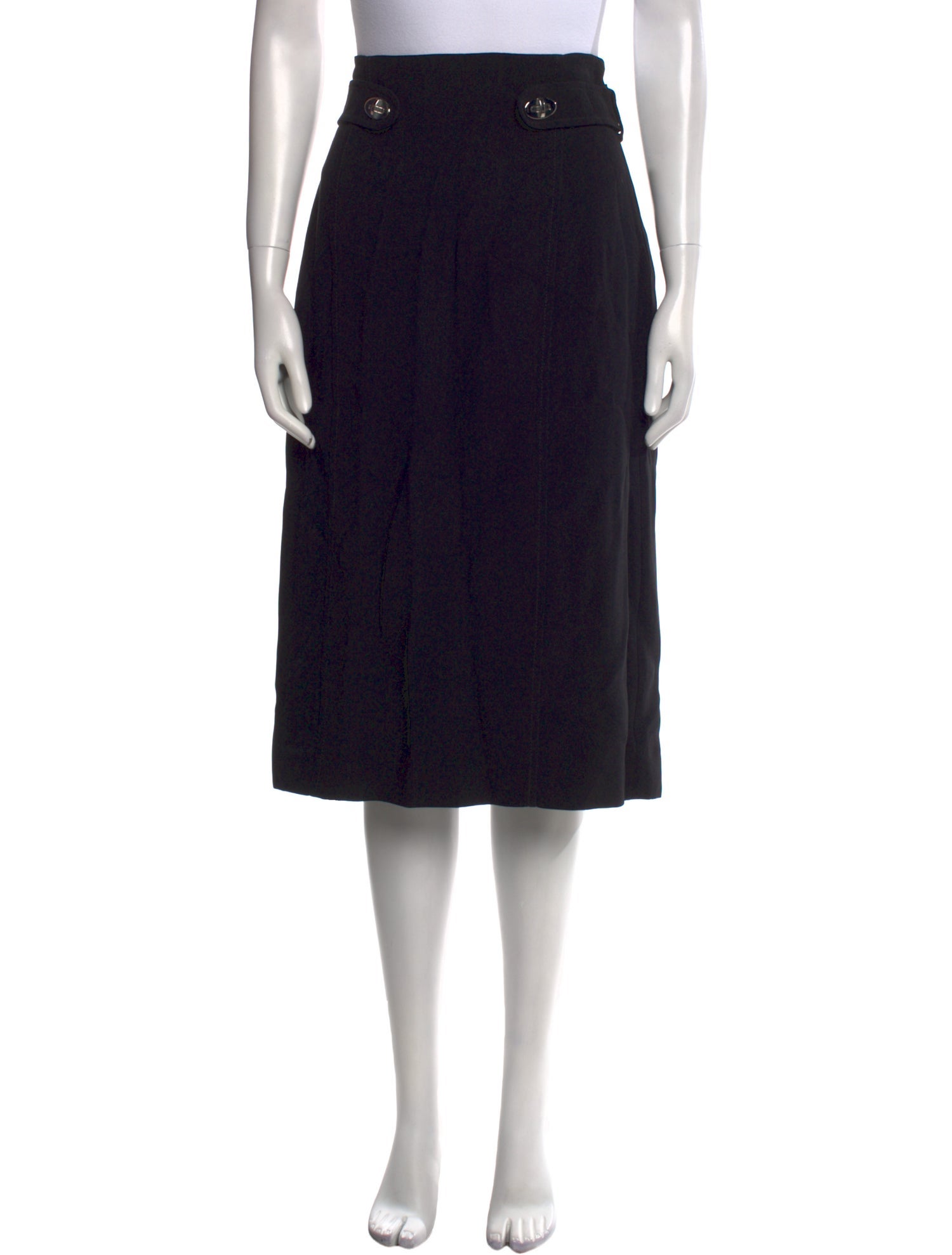 Proenza Schouler Raw-Edge Trim Knee-Length Skirt
