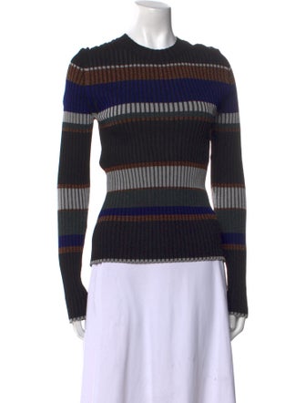 Proenza Schouler Striped Crew Neck Sweater
