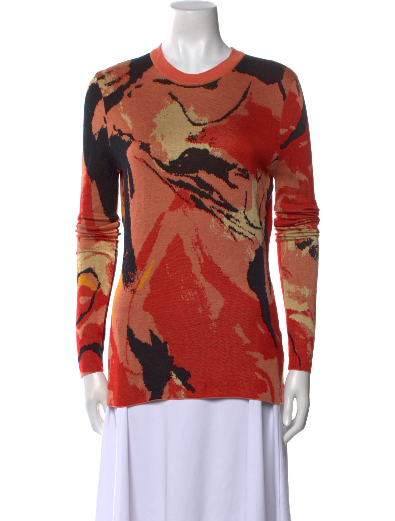 Proenza Schouler Silk Printed Sweater