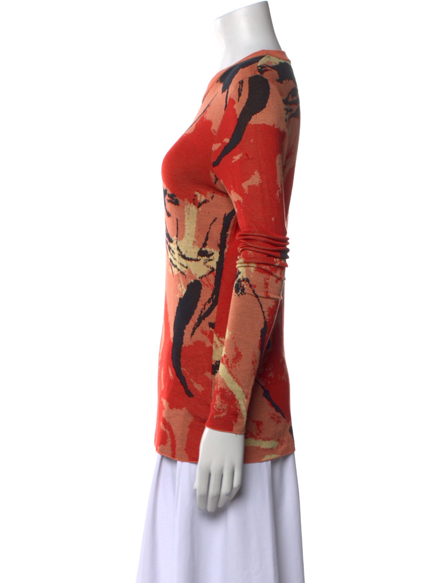 Proenza Schouler Silk Printed Sweater