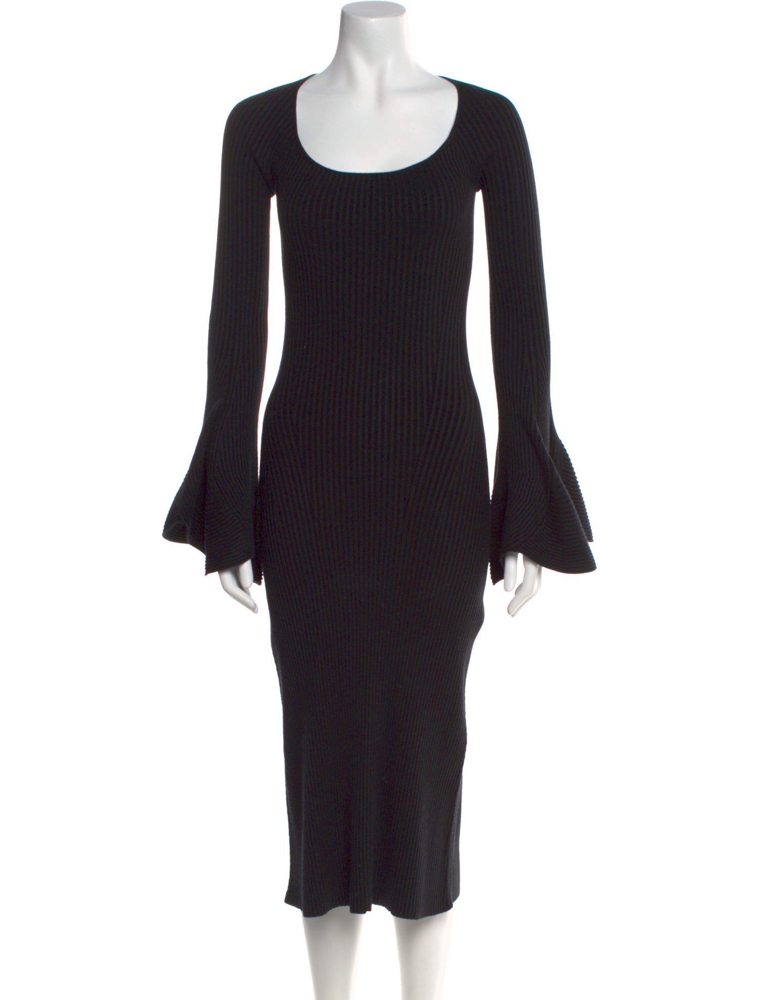 Proenza Schouler Scoop Neck Midi Length Dress