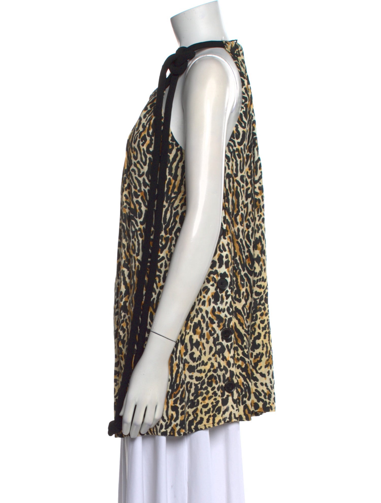 Proenza Schouler Animal Print Scoop Neck Top w/ Tags