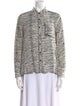 Proenza Schouler Silk Printed Button-Up Top
