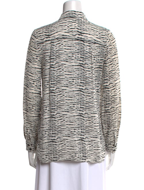 Proenza Schouler Silk Printed Button-Up Top