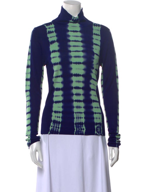 Proenza Schouler Printed Mock Neck Top