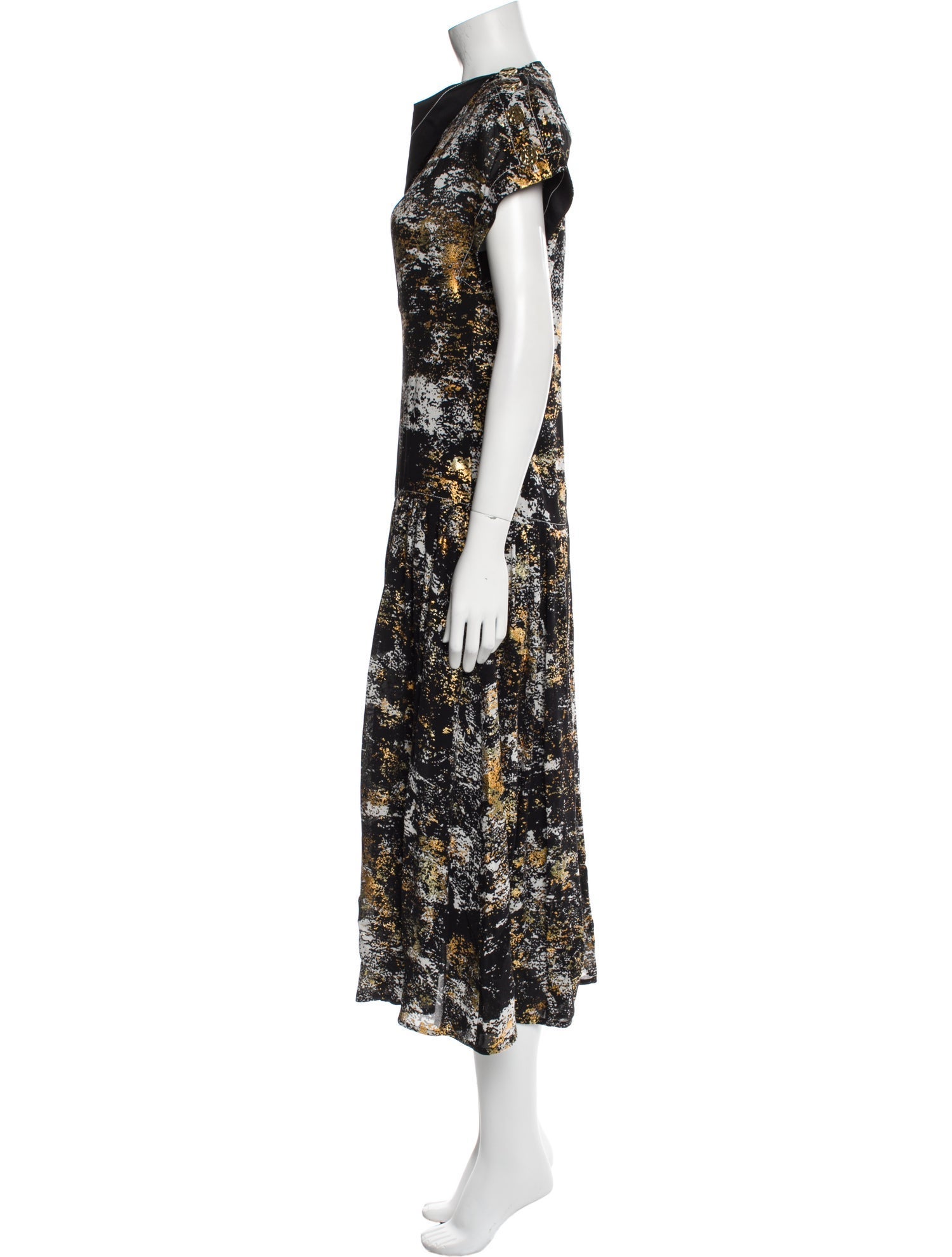 Proenza Schouler Floral Print Long Dress
