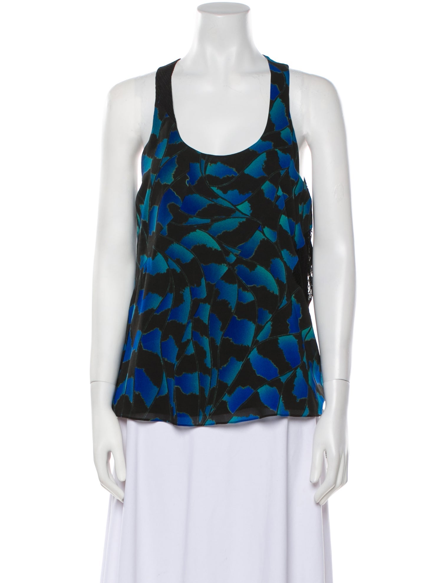 Proenza Schouler Silk Printed Top