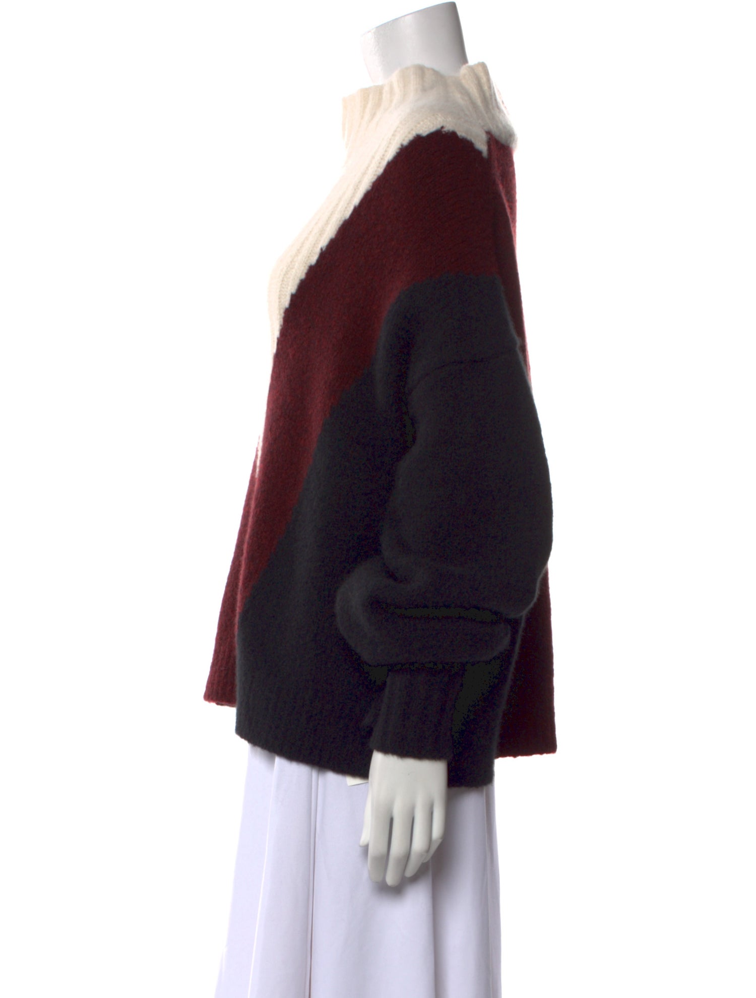 Proenza Schouler Cashmere Colorblock Pattern Sweater w/ Tags