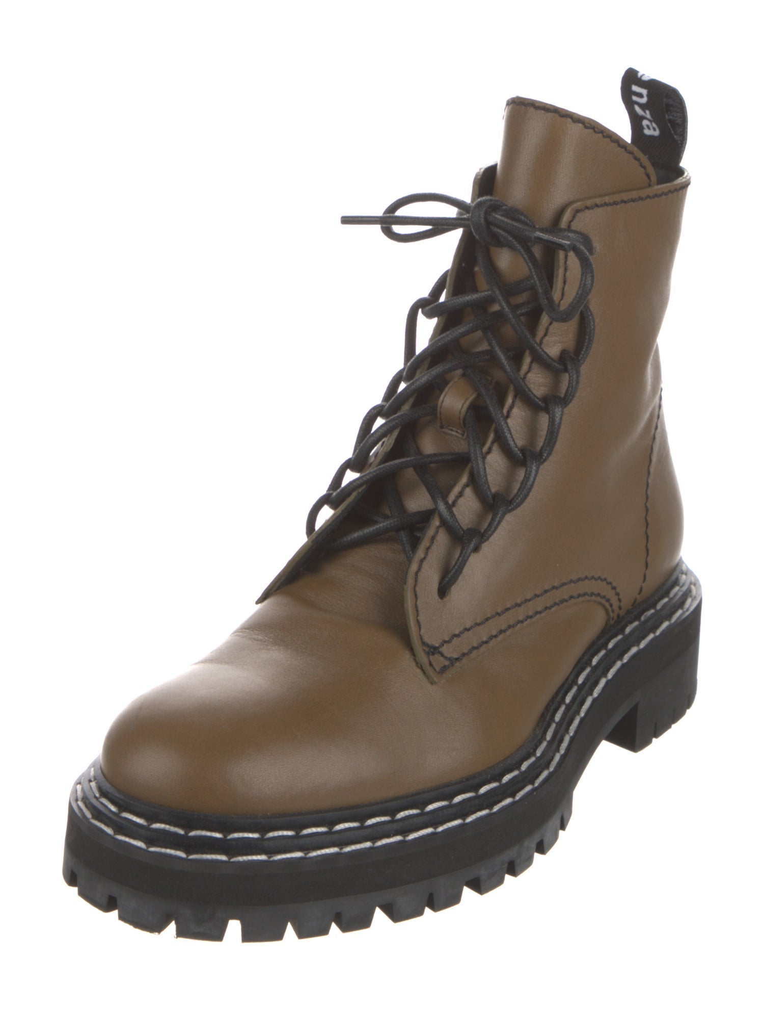 Proenza Schouler Leather Combat Boots