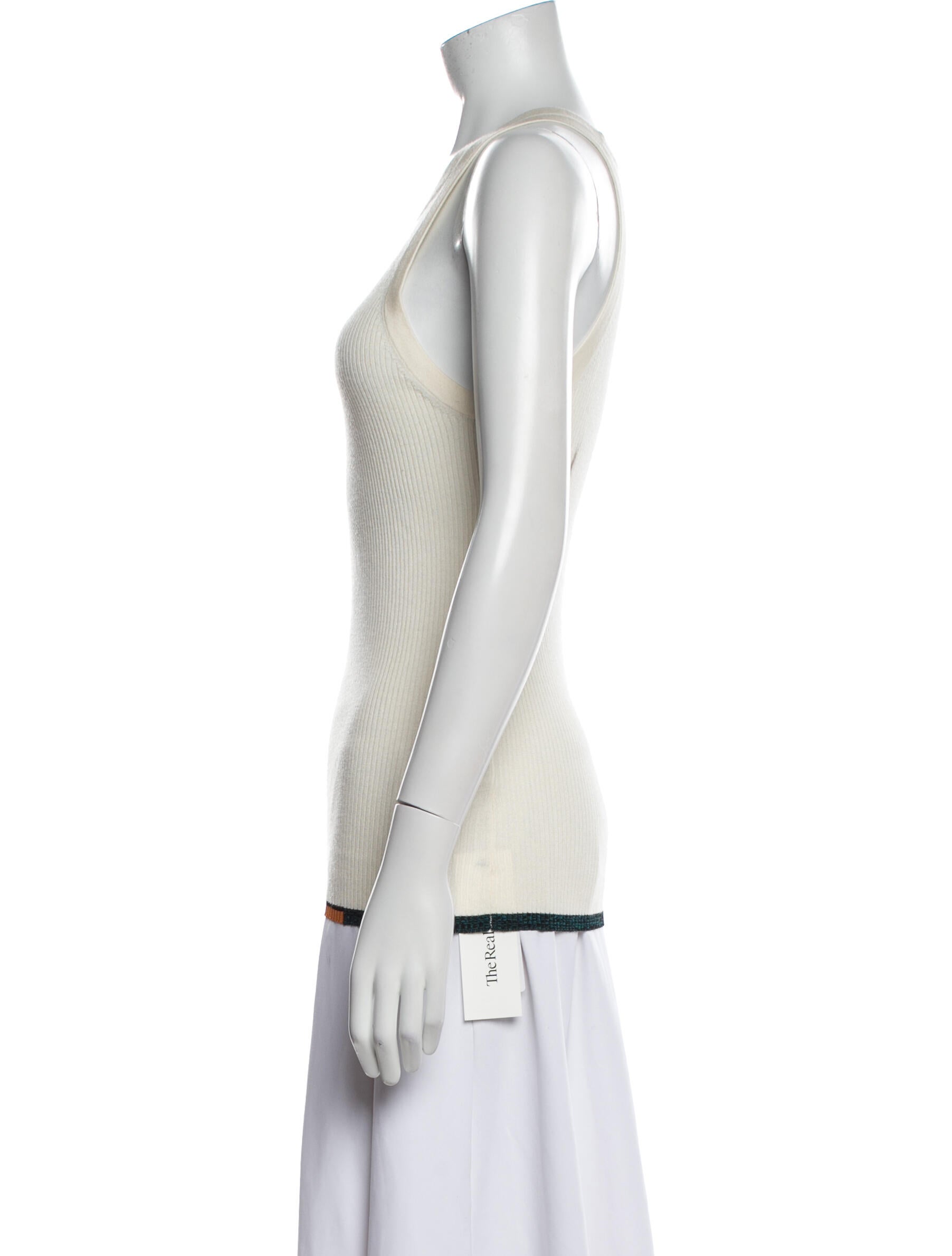 Proenza Schouler Silk Scoop Neck Top