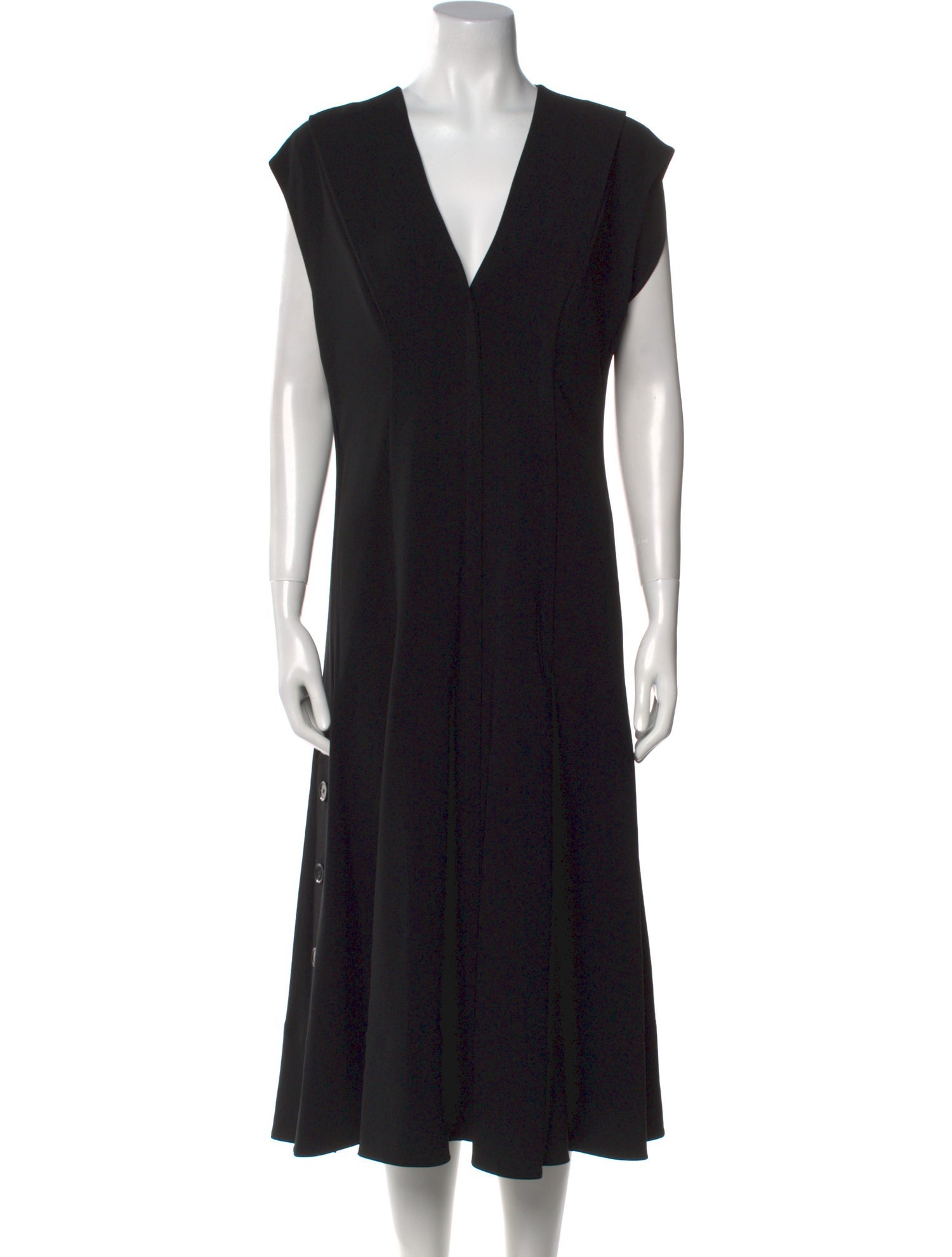 Proenza Schouler V-Neck Midi Length Dress