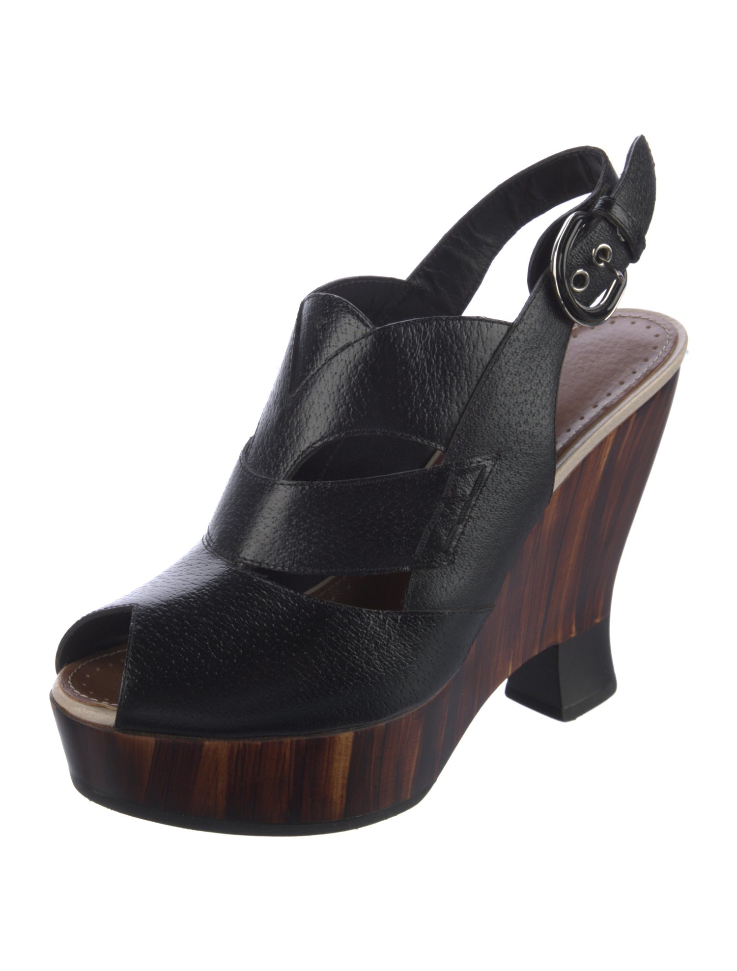 Proenza Schouler Leather Slingback Sandals