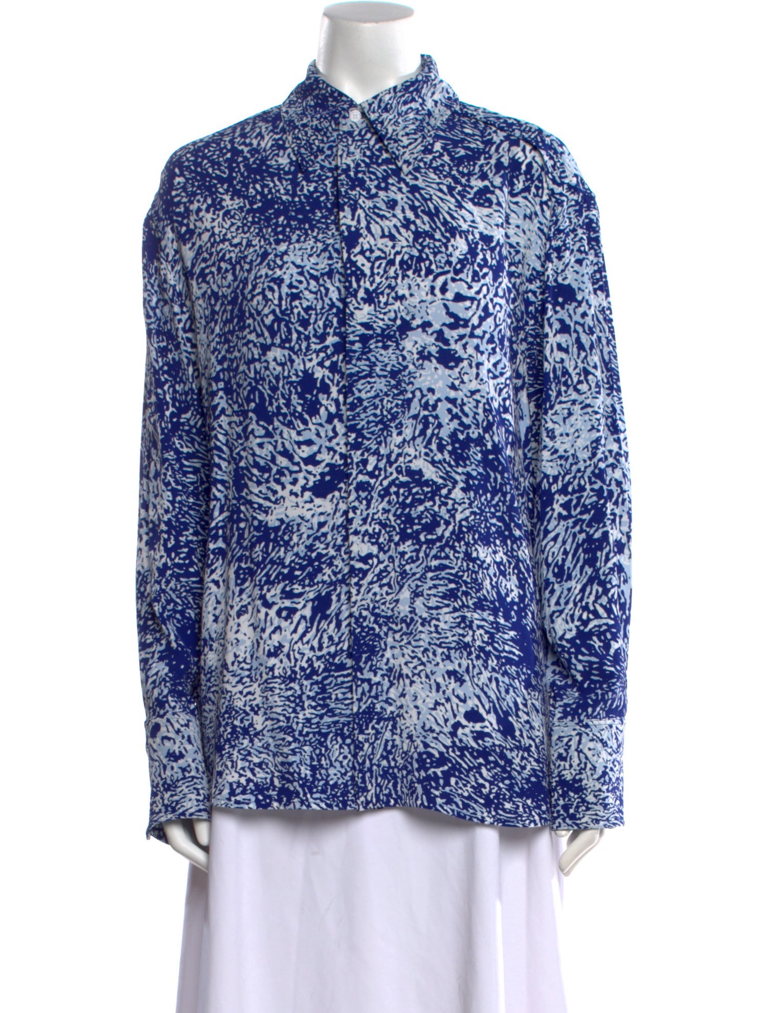 Proenza Schouler Printed Mock Neck Tunic w/ Tags